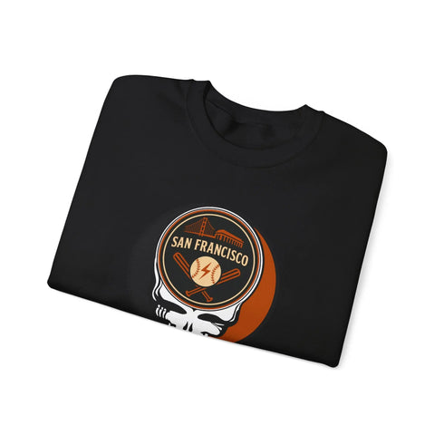 Grateful Dead - San Francisco Giants Grateful Dead Stealie Crewneck Sweatshirt - MLB - StealieShop